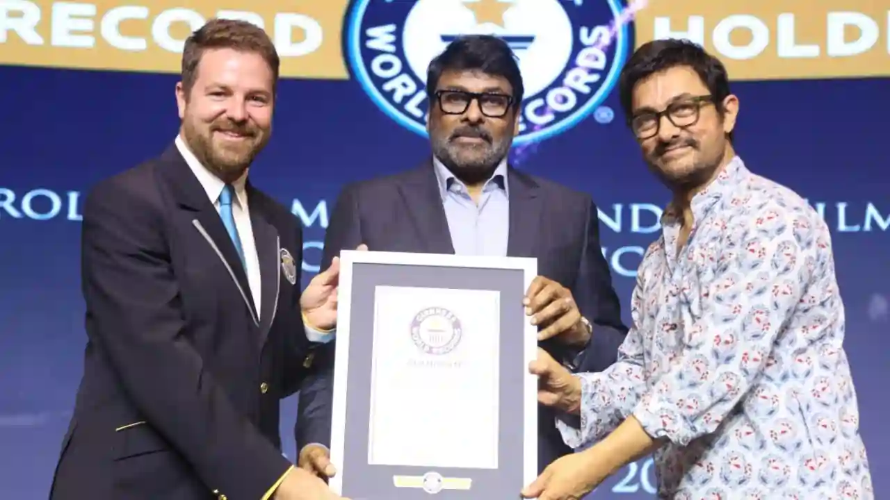 Padma Vibhushan Chiranjeevi Honored with Guinness World Record for Sensational Dance Moves