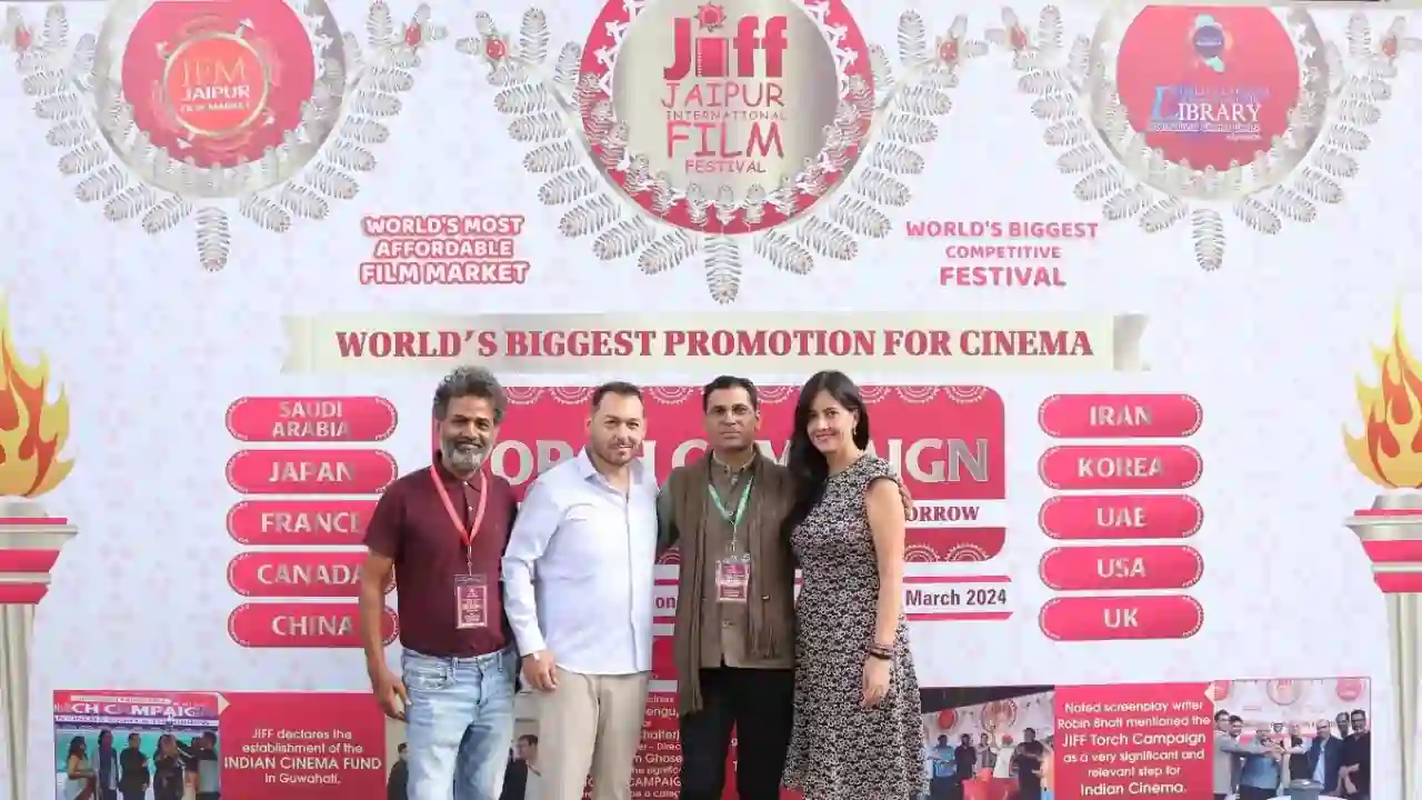 International Torch Campaign organized by Jaipur International Film Festival on April 25th at Hyderabad