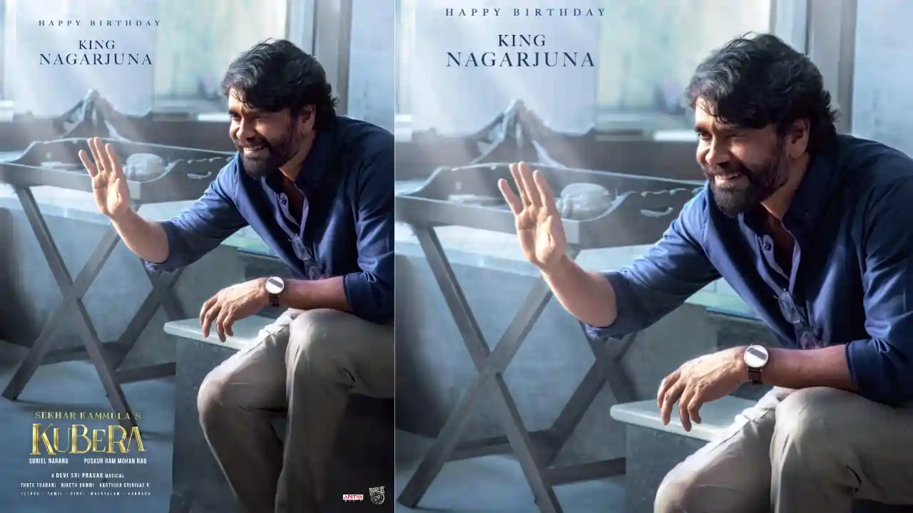 Team Sekhar Kammula’s Kubera Extends Birthday Wishes To Nagarjuna With A Stylish New Poster