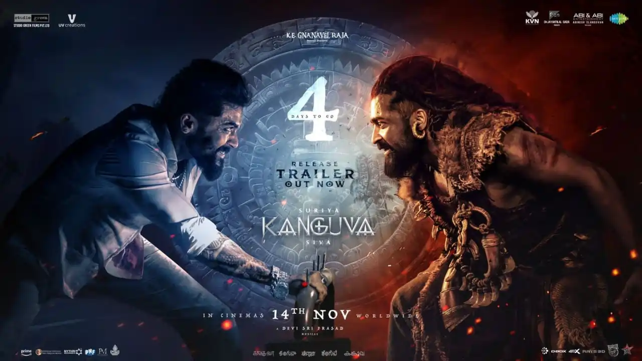 Star Hero Suriya's Prestigious Movie Kanguva Release Trailer Unveiled